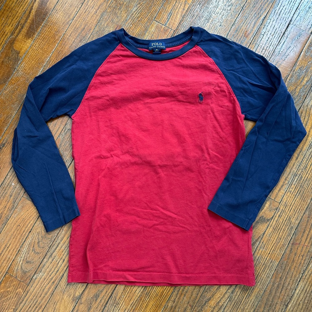 Boy’s Polo by Ralph Lauren Red and Blue Crew Neck